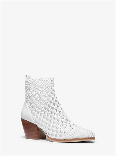 michael kors augustine woven ankle boot|Augustine Woven Ankle Boot .